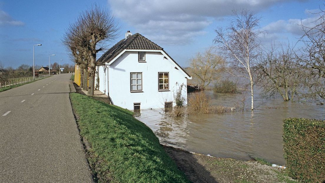 Huis onder water