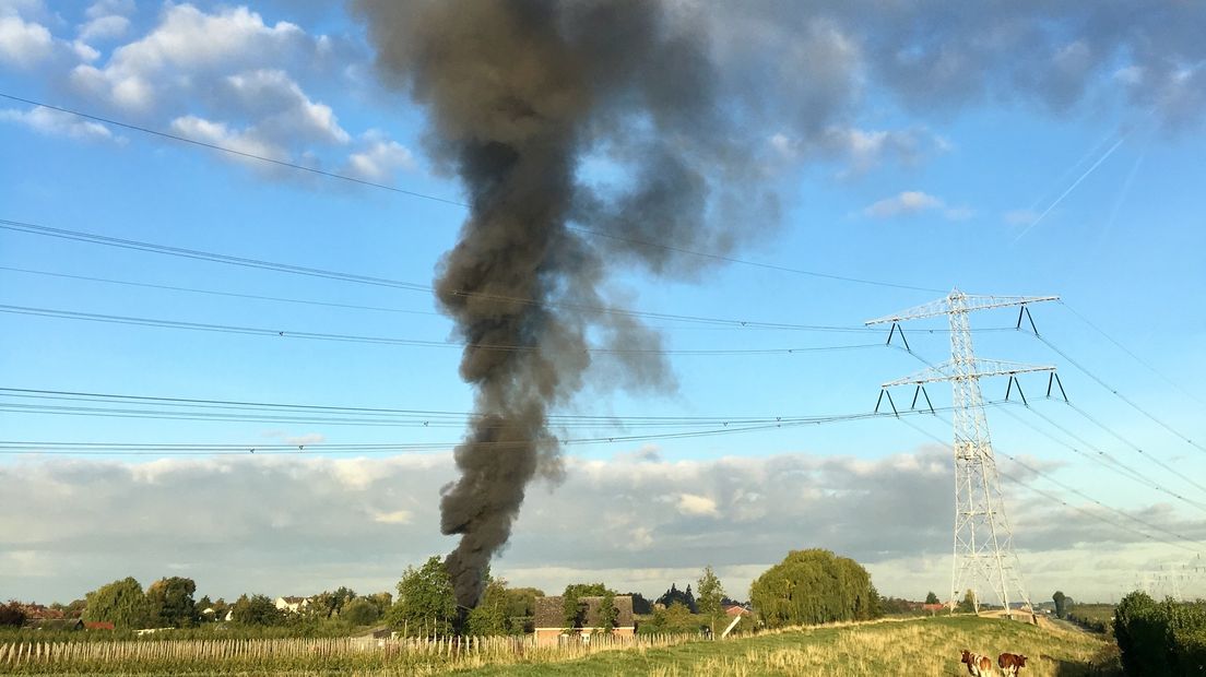 Brand bij Krabbendijke