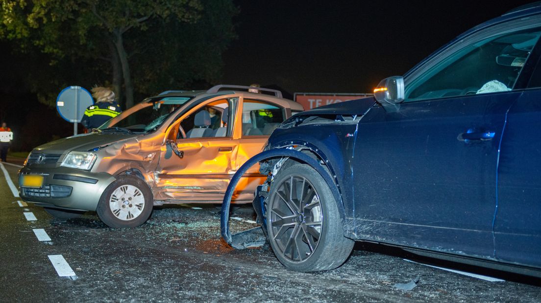 Bij de botsing kwam een 90-jarige man om het leven