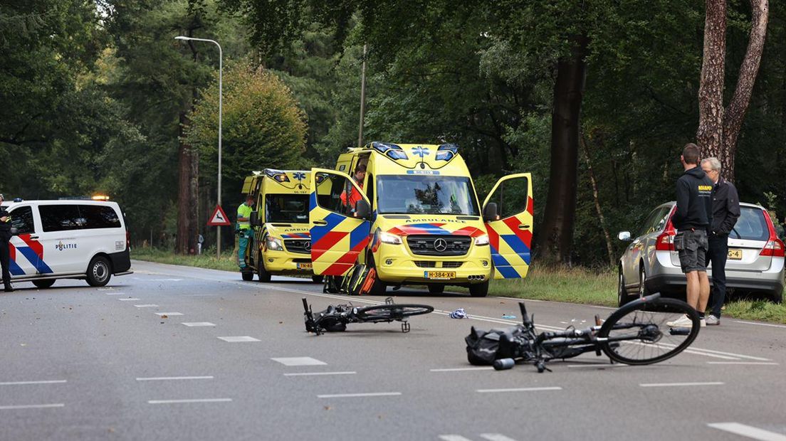 Het ongeluk op de N310 bij Elspeet.