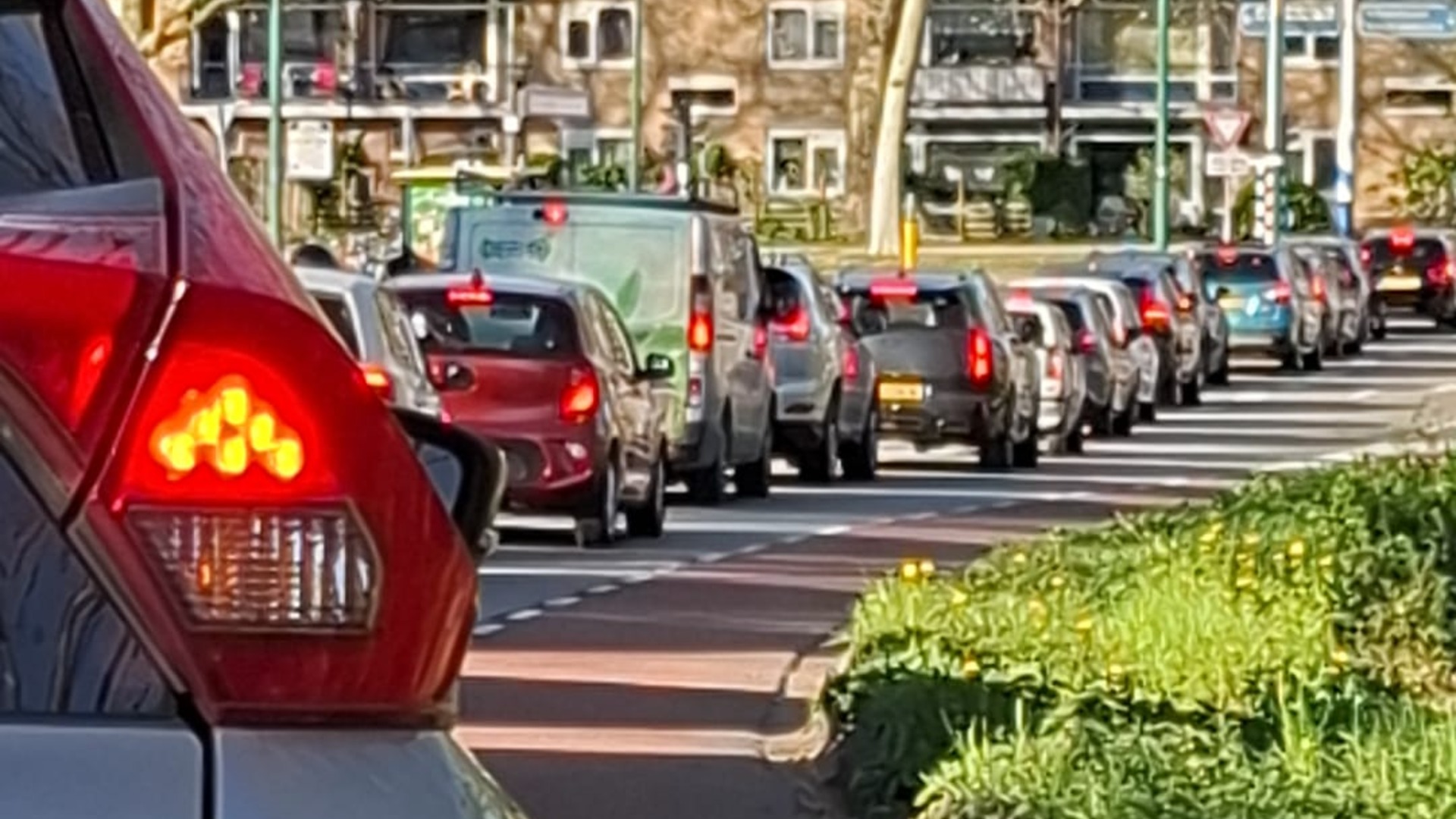Files en chaos door wegwerkzaamheden in IJsselstein