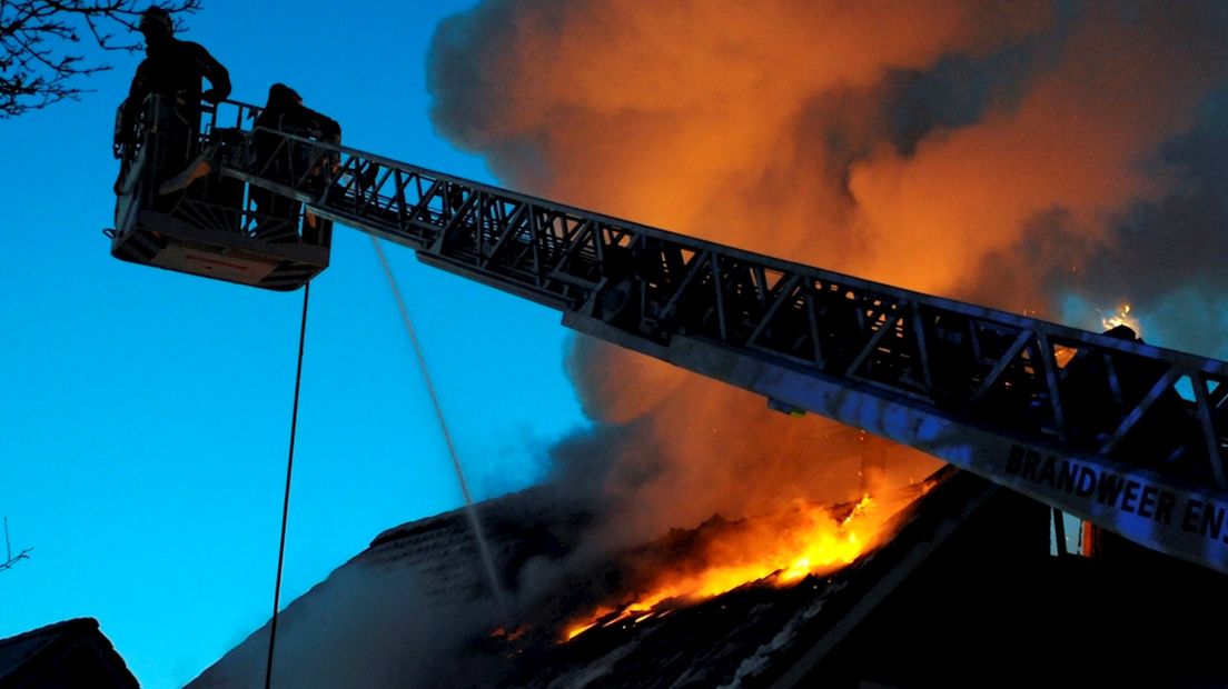 woningbrand in Haaksbergen