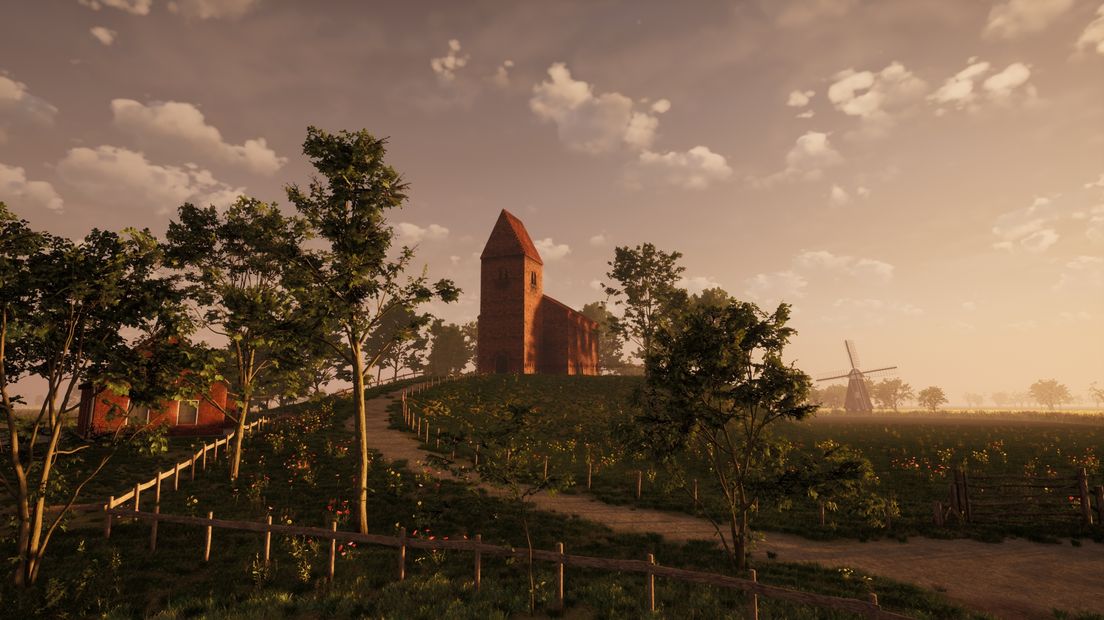 Een typisch Gronings landschap is nagebouwd