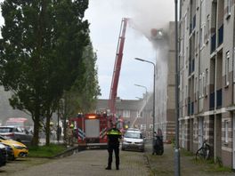 Bewoners op straat bij brand Vlissingen: 'Allang blij dat ik gezond en wel de flat uit kon komen'