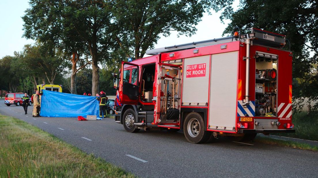 Hulpdiensten ter plaatse in Vlagtwedde