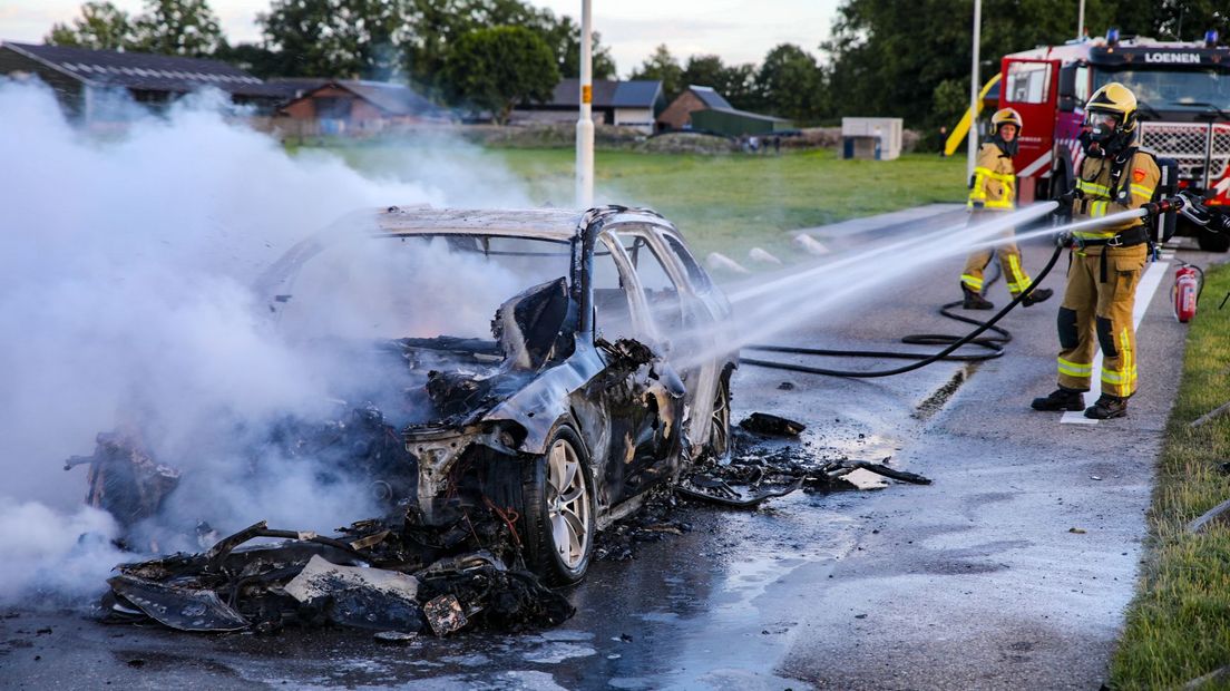 Van de auto is weinig meer over