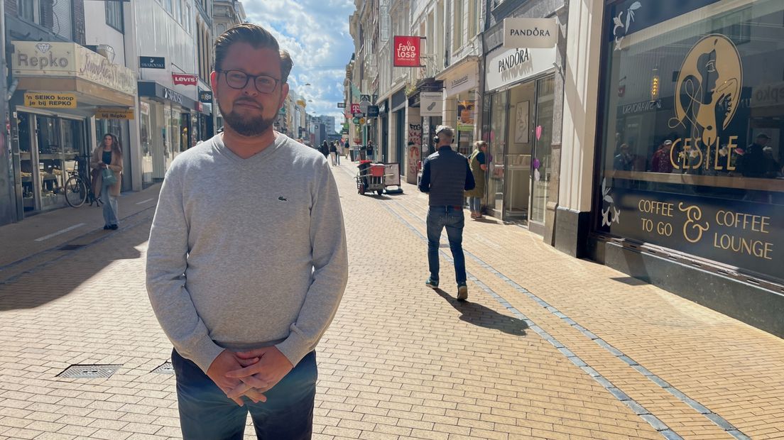 Eelco Eikenaar in de Herestraat
