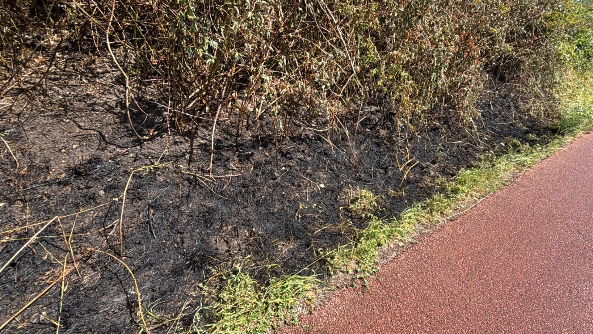 De schade na de brand in Katwijk