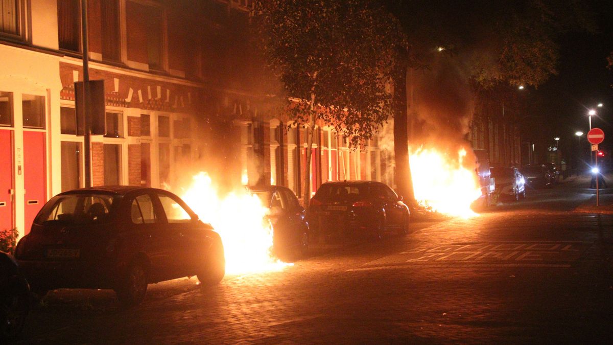 In half uur zes auto's in brand gestoken - Team West - Omroep West