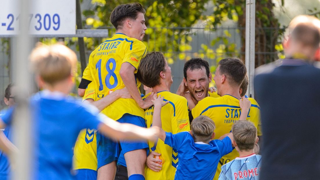 David Verweij scoorde twee maal voor FC Lisse