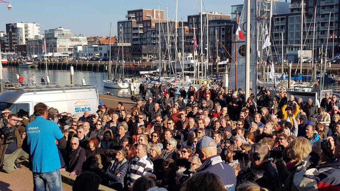 aankomst mark slats, Scheveningen