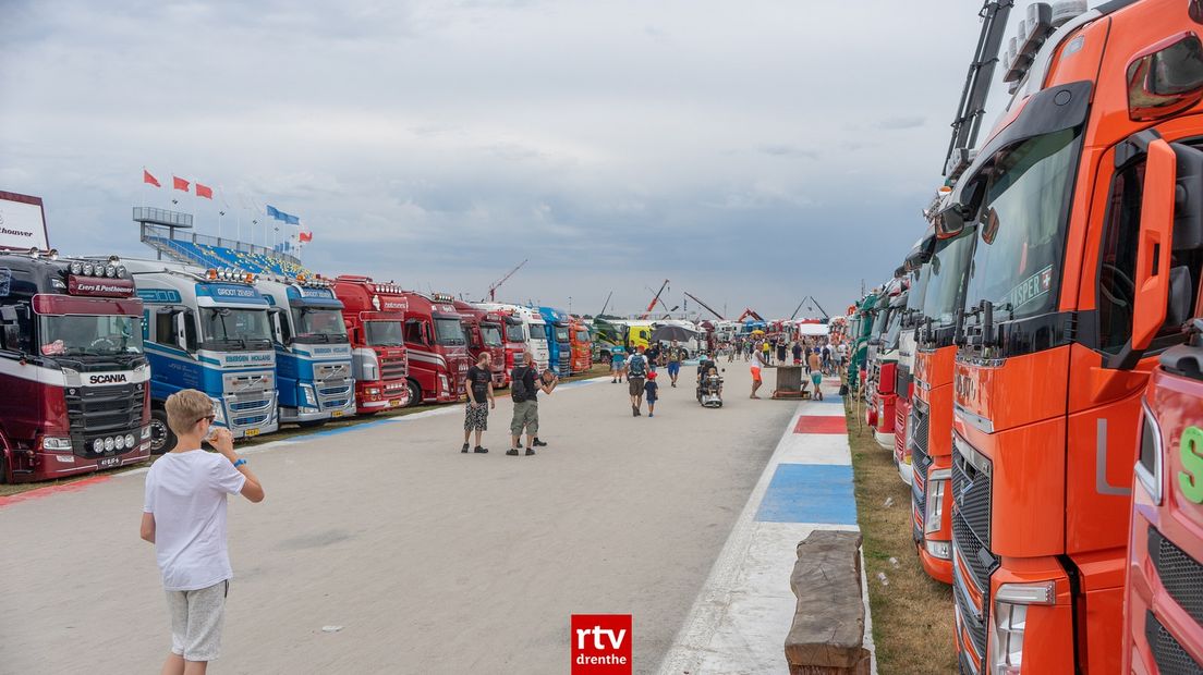 De ruim tweeduizend trucks op het TT Circuit keren vandaag terug (Rechten: Kim Stellingwerf/RTV Drenthe)