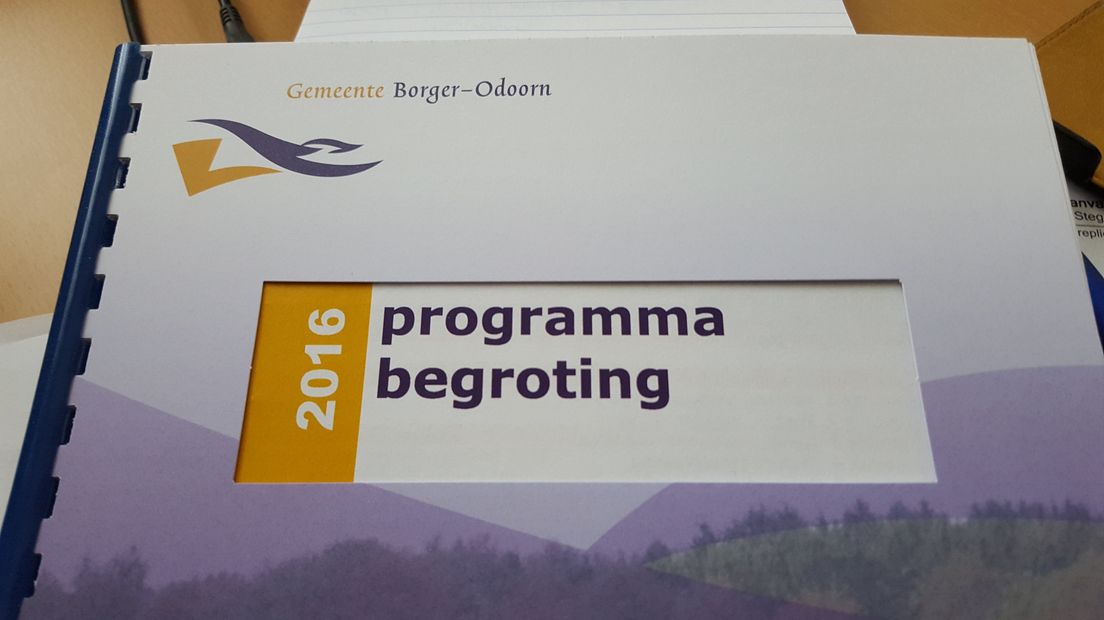 De begroting van Borger-Odoorn (Rechten: RTV Drenthe / Steven Stegen)