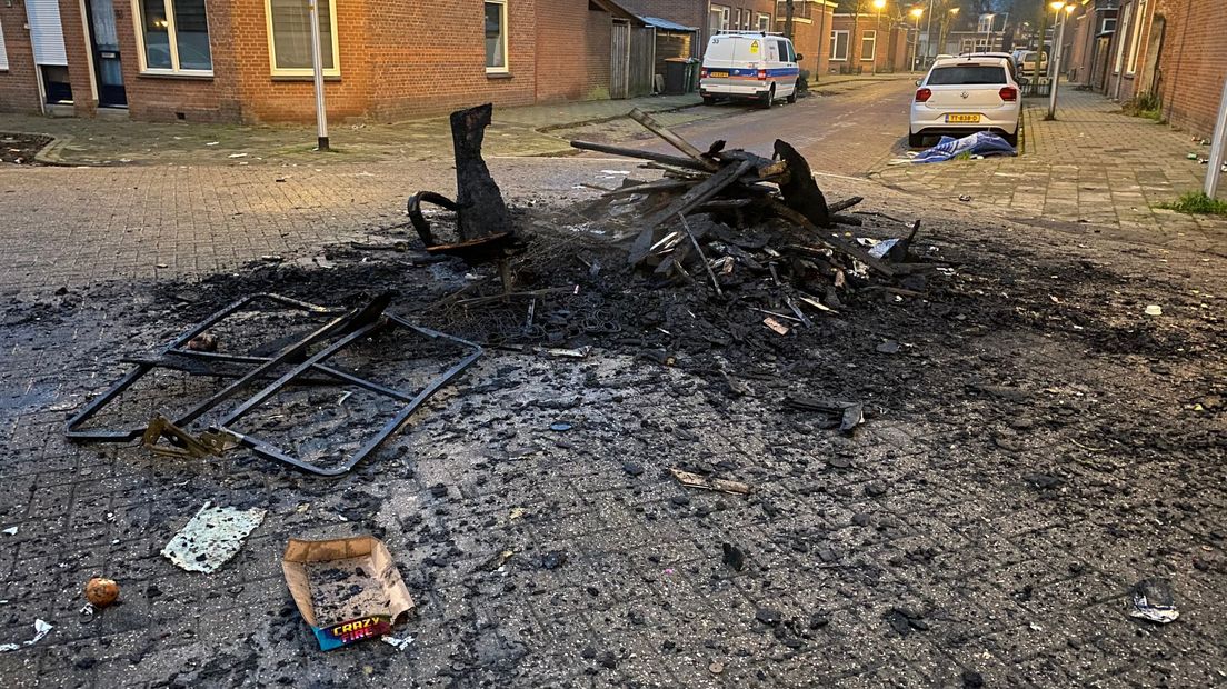 Vier autobranden in één straat