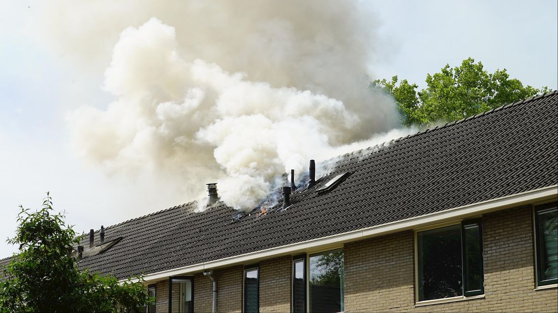 Woningbrand in Schalkhaar