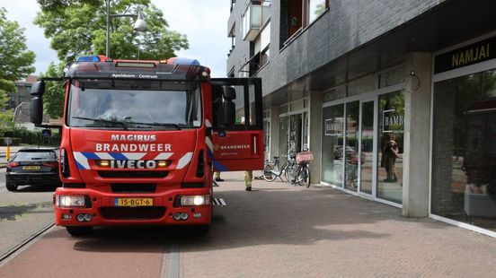 Magnetron vliegt in brand bij nagelstudio