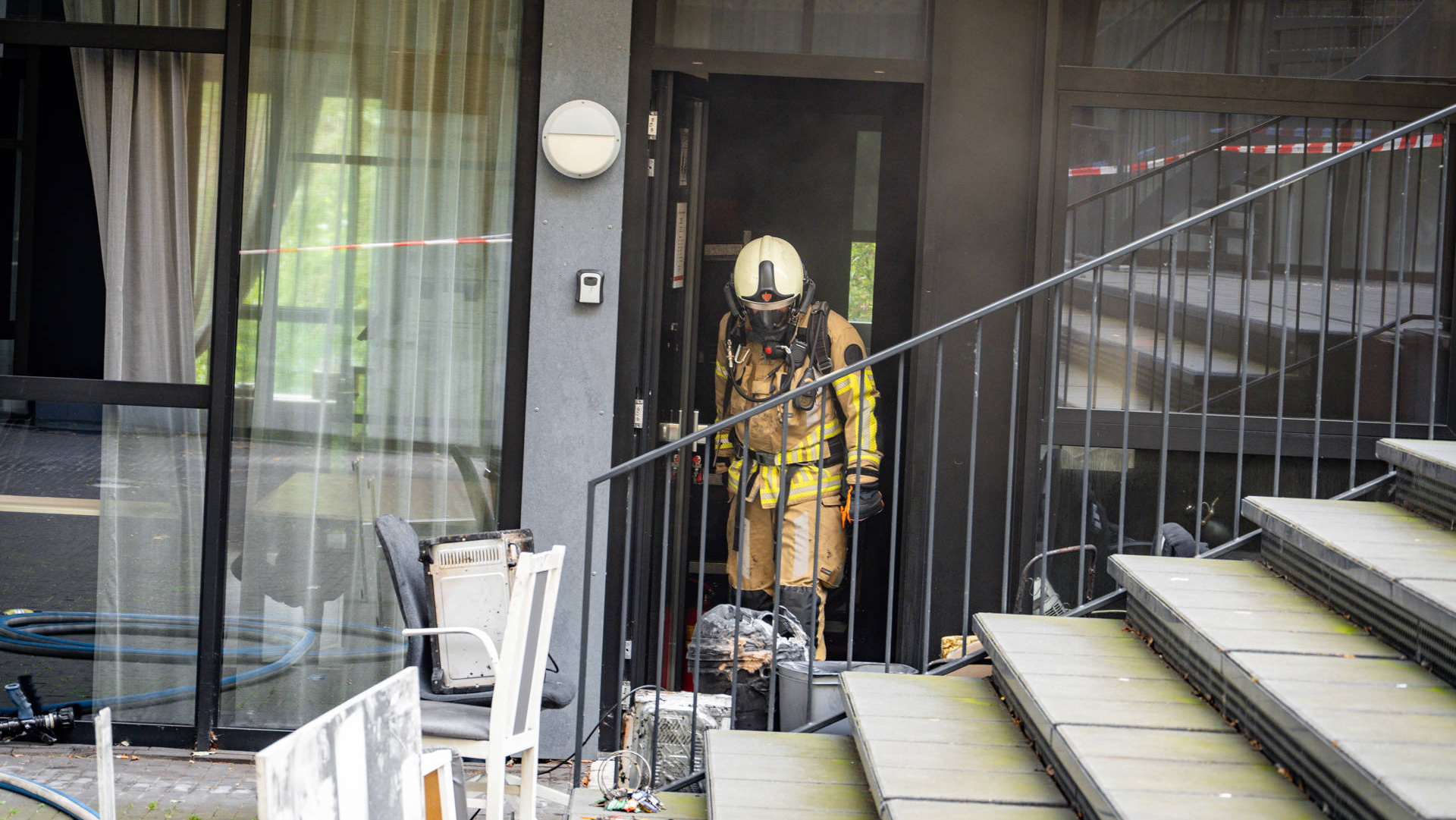 Computer vliegt in brand, veel schade