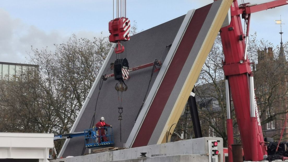 De nieuwe Sint Sebastiaansbrug in Delft