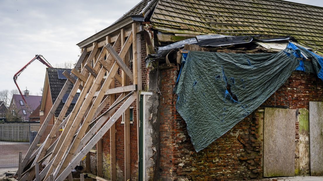 Aardbevingsschade in 't Zandt