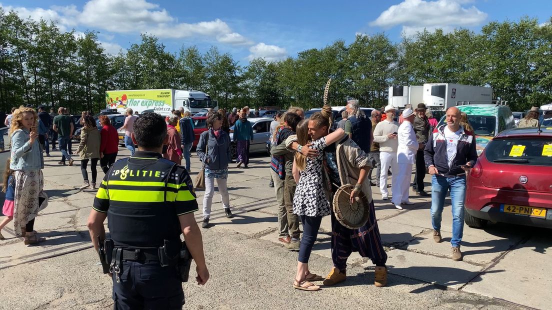 Protest tegen de lockdown