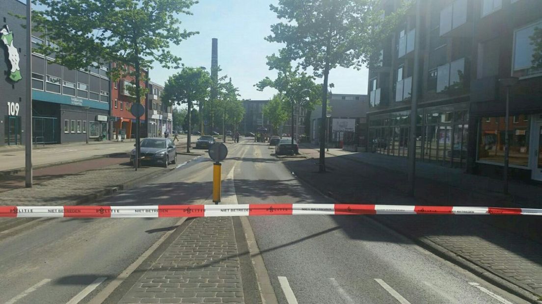 Haaksbergerstraat in Enschede dicht