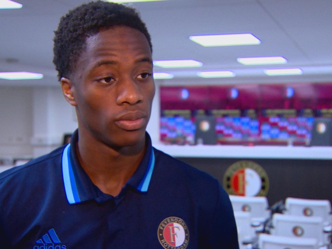 Terence Kongolo op archiefbeeld in 2016, toen hij nog voor Feyenoord speelde.