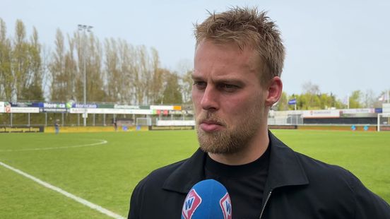 Interview met Bram Ros na afloop van de wedstrijd Rijnsburgse Boys - VV Katwijk (0-3)