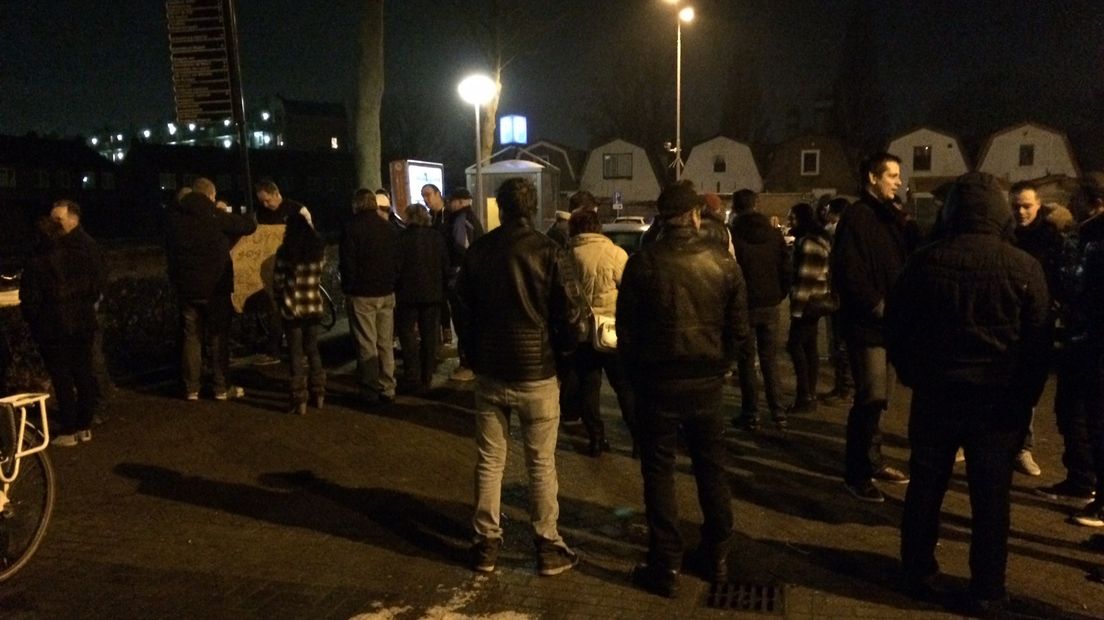 De demonstratie in Meppel (Rechten: RTV Drenthe / Jeppe Oostenga)