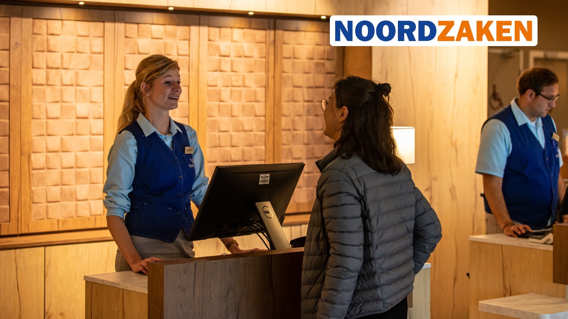 De incheckbalie van een hotel