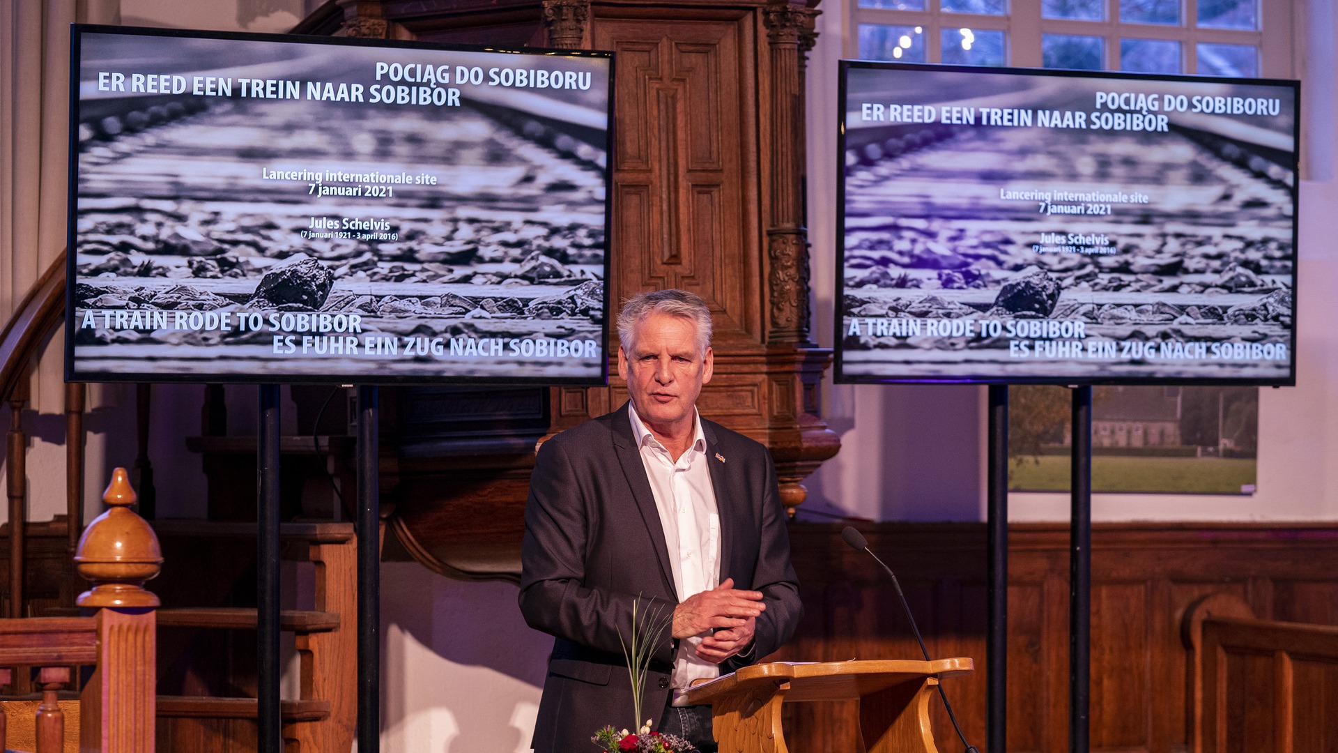 Oersettings konsert 'Er reed een trein naar Sobibor' presintearre op De Jouwer