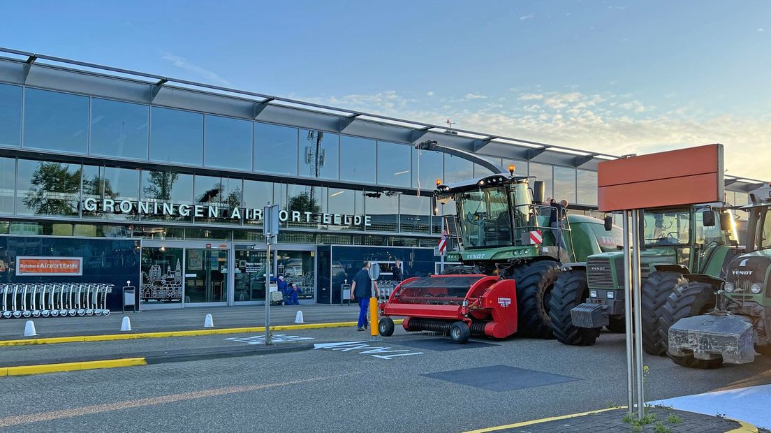 boeren blokkeren luchthaven