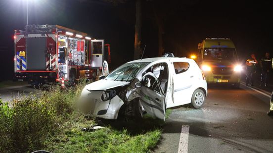 Brandweer blust in Babberich • botsing op N327