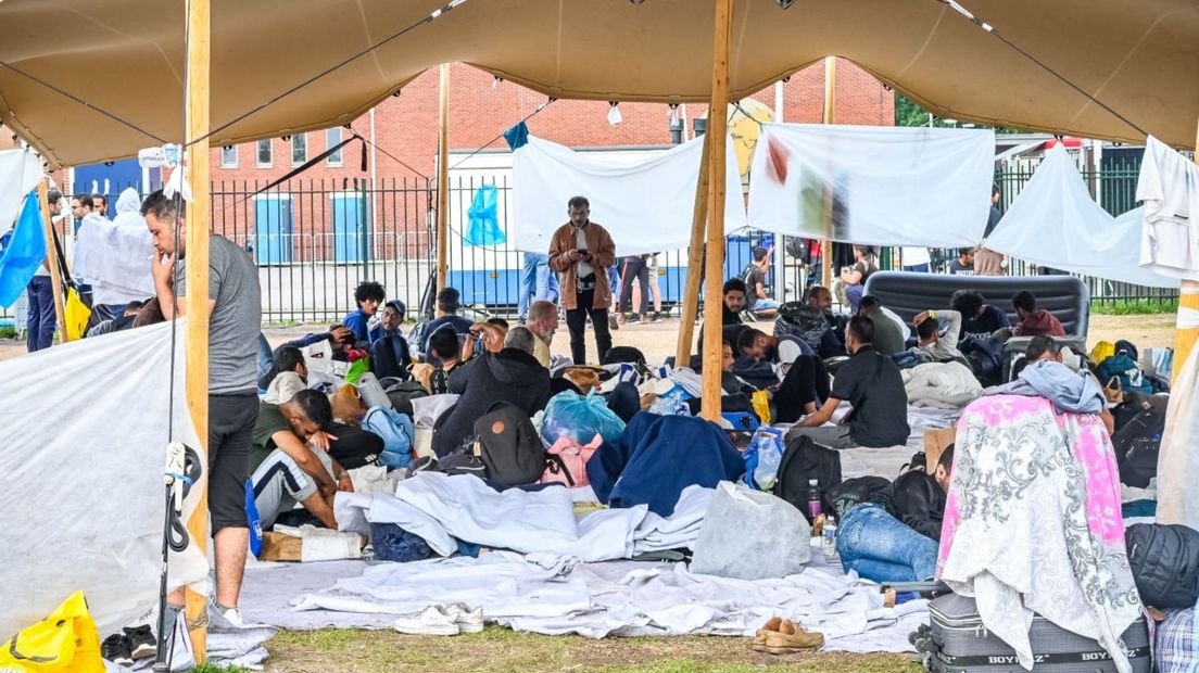 De situatie in Ter Apel, vrijdagochtend