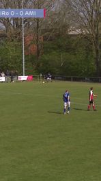 Mooie goal van vv Nieuw-Roden