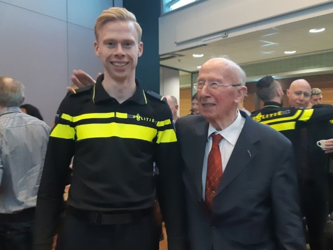 Agent in opleiding Jordy en zijn opa Jan Blaauw