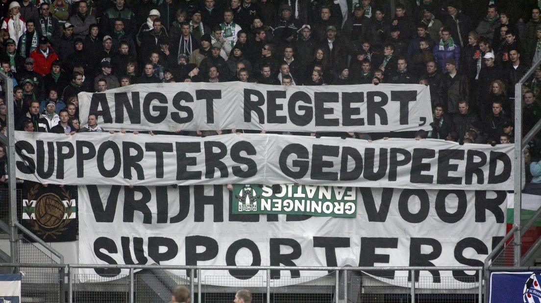 Ook in 2011 heerste er onvrede onder fans van FC Groningen over supportersbeleid