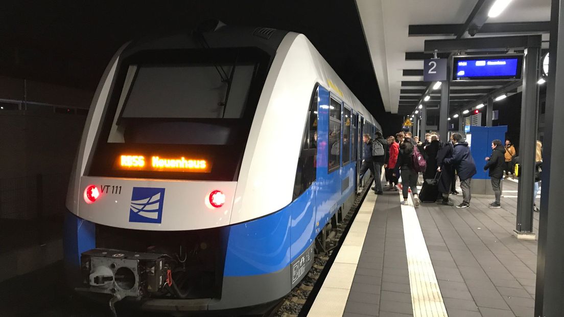 Deze trein moet rijden op het traject tussen Emmen en Rheine (Rechten: RTV Drenthe / Serge Vinkenvleugel)