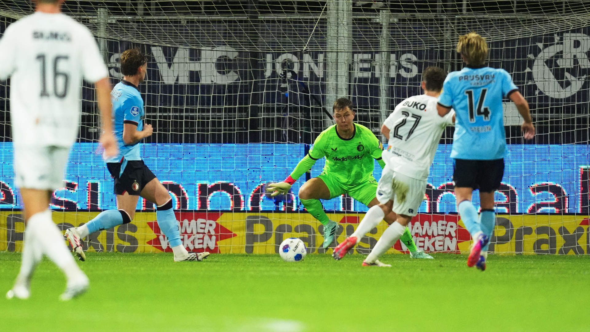 Tjark Ernst zag er niet goed uit tegen Telstar