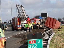 Vrachtwagen kantelt en honderd meter vangrail sneuvelt; hoe nu verder?