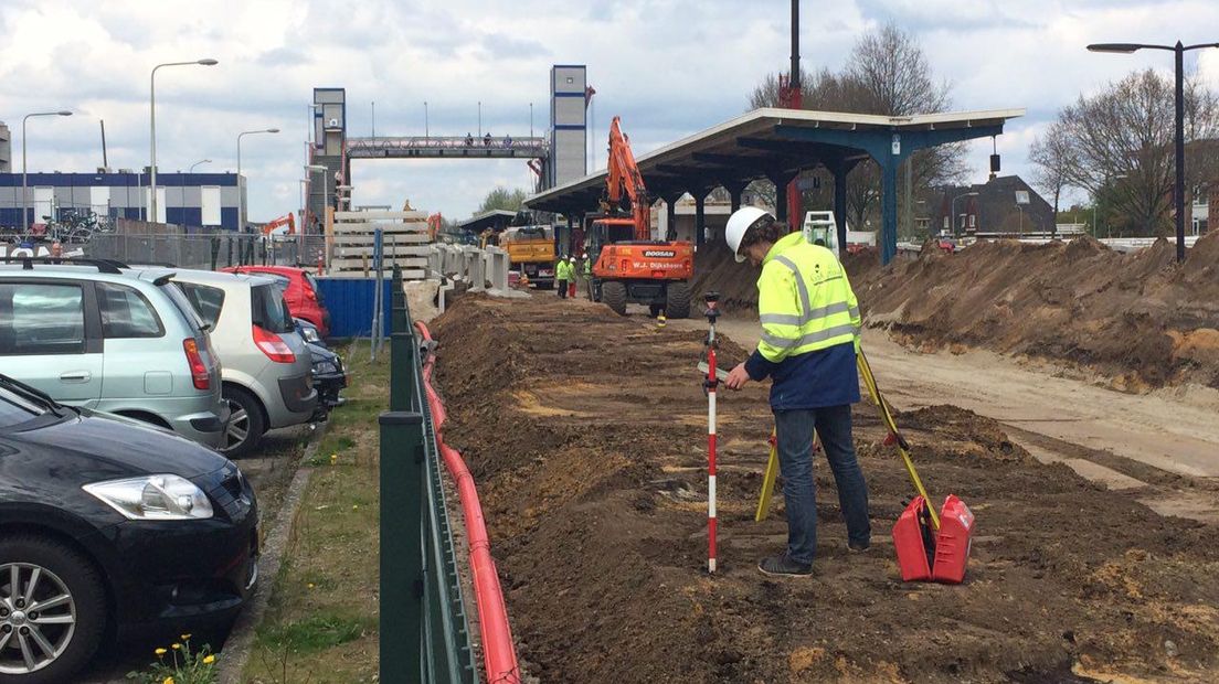 Er werd gewerkt aan het spoor bij Assen (Rechten: RTV Drenthe)