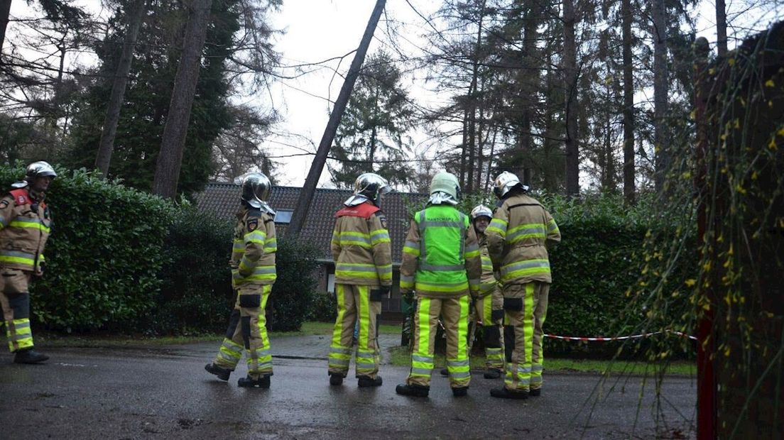 Boom dreigt op huizen te vallen in Bergentheim