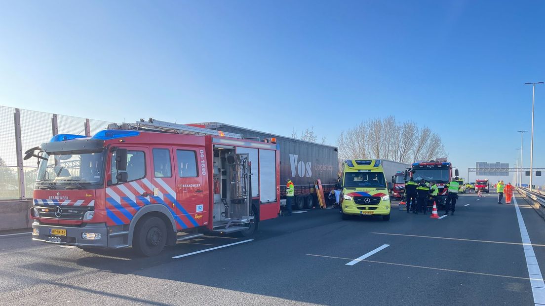 Het ongeval gebeurde rond 09.30 uur op de A28