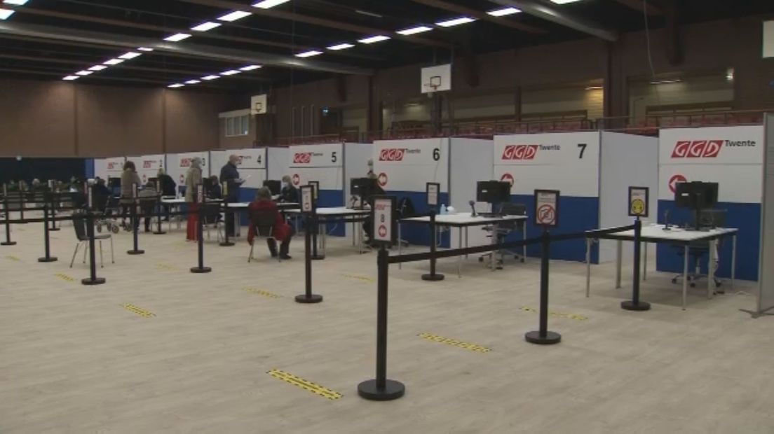 De vaccinatielocatie in Almelo