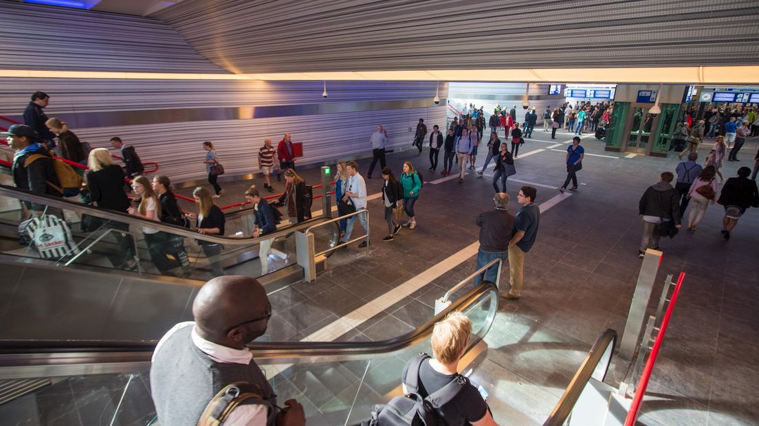 De stationstunnel op station Zwolle