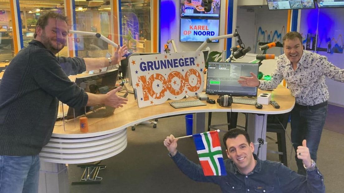 Karel Oosterhuis, Sergej in 't Veen en Eric Bats trappen de stemweek van de Grunneger 1000 af