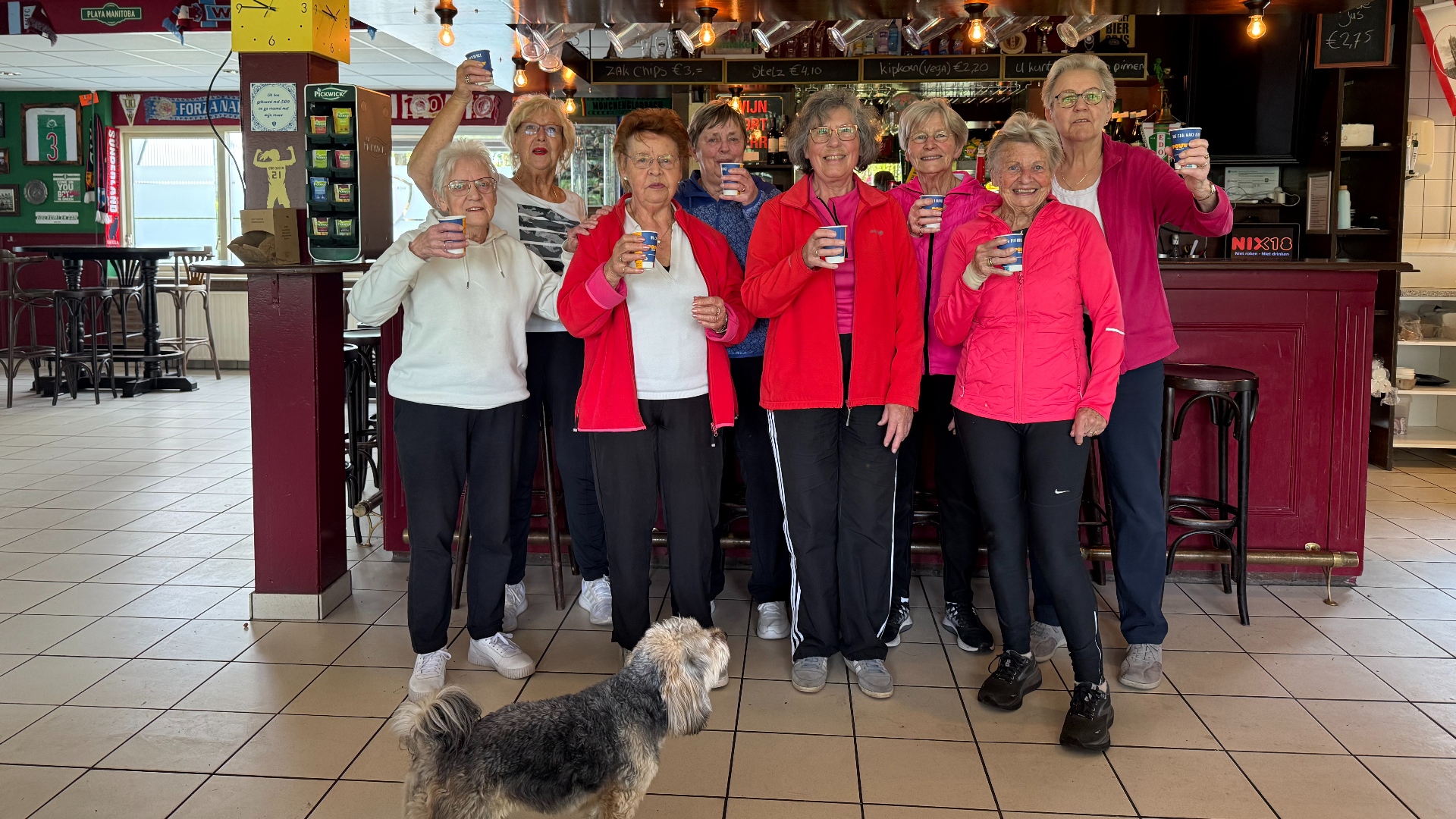 Cocky en haar vriendinnen sporten al meer dan 50 jaar iedere woensdagochtend samen