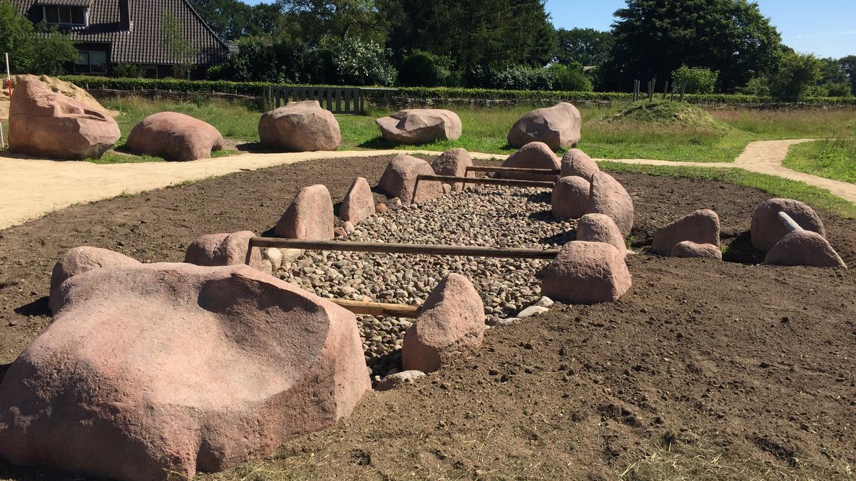 Laatst opgegraven hunebed te zien bij Hunebedcentrum in Borger