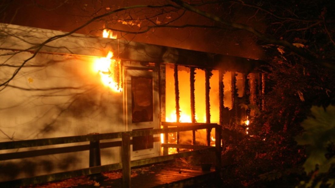 Brand in het gebouw de Drommedaar in het Dierenpark