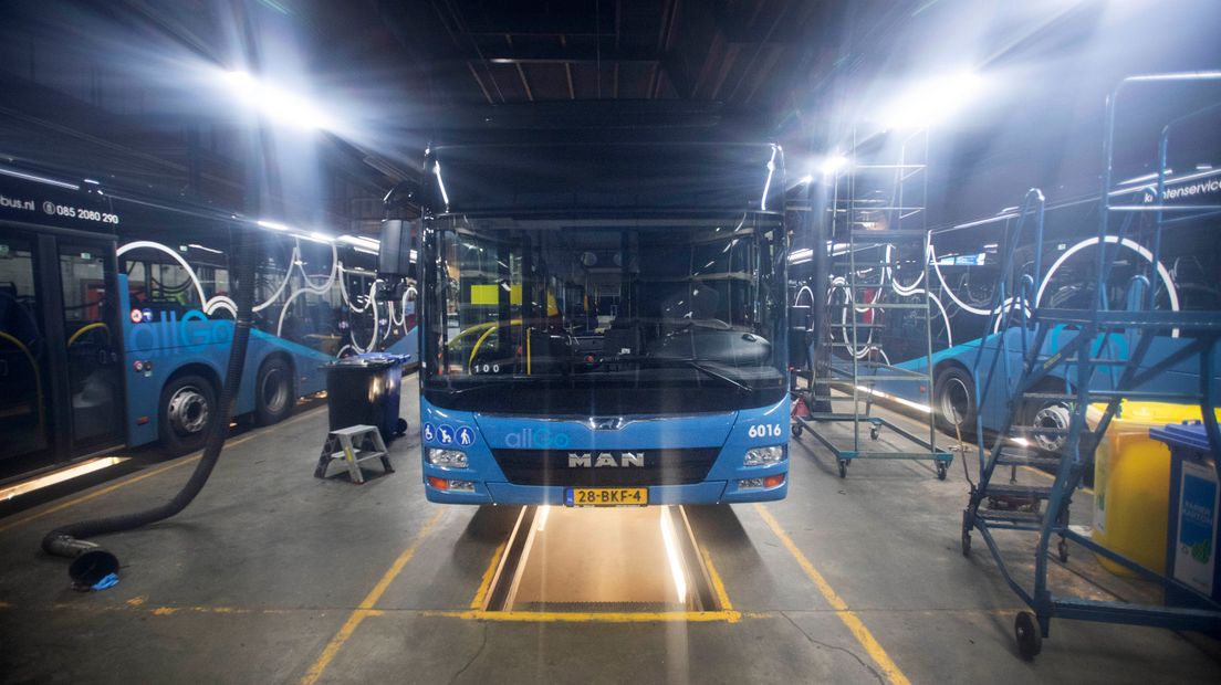 De bussen van Keolis.