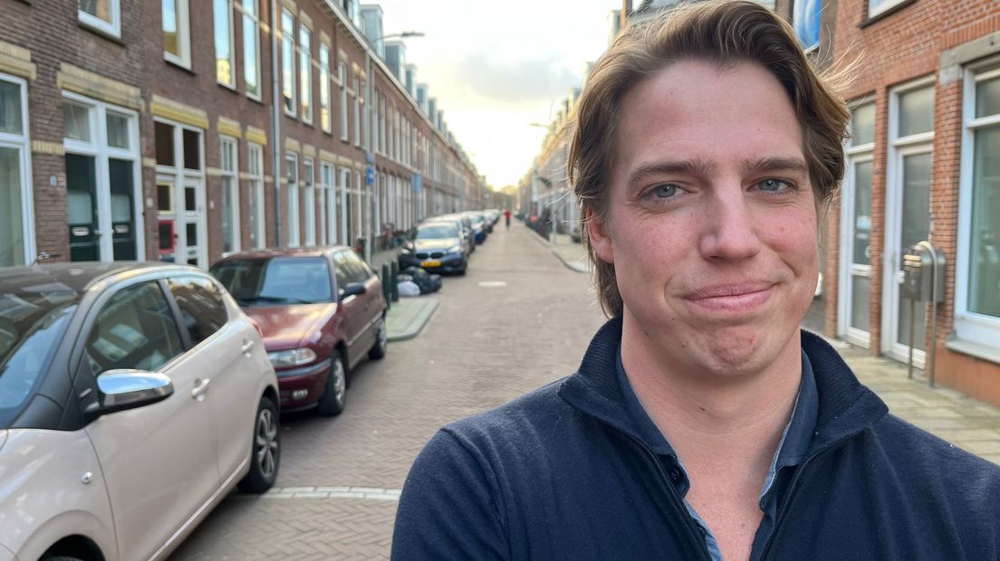 Rutger de Ridder (VVD) in de Van Egmondstraat